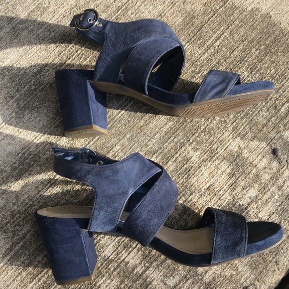 Women’s Sz 7M Alfani Shoes Step N Flex Navy Blue Sandal Regann - Picture 5 of 7